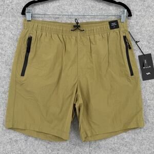 NWT RVCA Brodie 2 Hybrid Avocado Green Shorts Men's Size Small